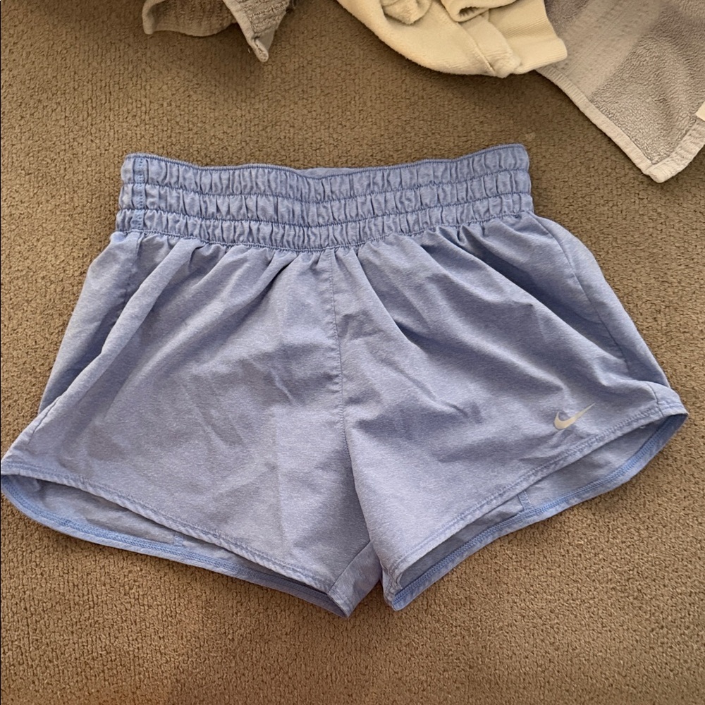 Nike Women's Light Blue Athletic Shorts